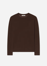 Long Sleeve Crew in Fine Cashmere - Coco - CO Collections